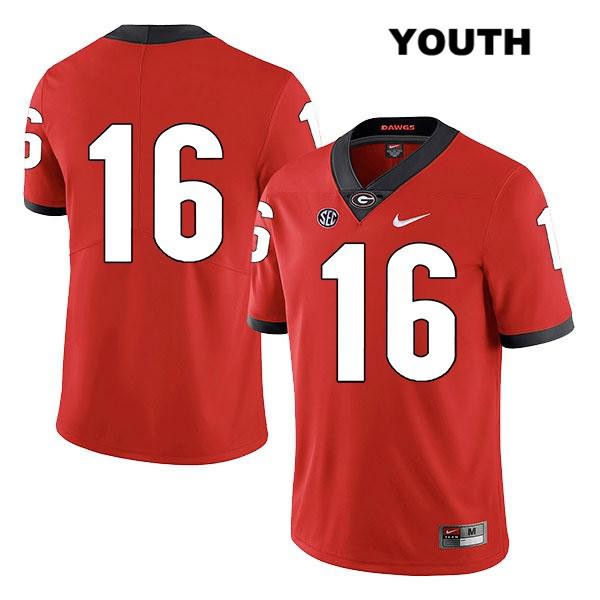 Georgia Bulldogs Youth Demetris Robertson #16 NCAA No Name Legend Authentic Red Nike Stitched College Football Jersey JBF0556MR